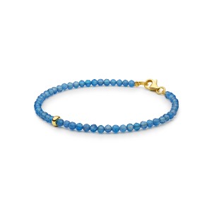 Bratara cu agat albastru si argint placat cu aur galben DiAmanti 252-14B-G (Argint 925‰ 0,55 g.) Bratara cu agat albastru si argint placat cu aur galben DiAmanti 252-14B-G (Argint 925‰ 0,55 g.)